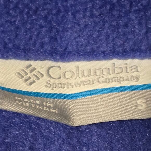 Columbia Cozy Zip UP Women's Purple Fleece Jacket Size Small - Picture 7 of 7